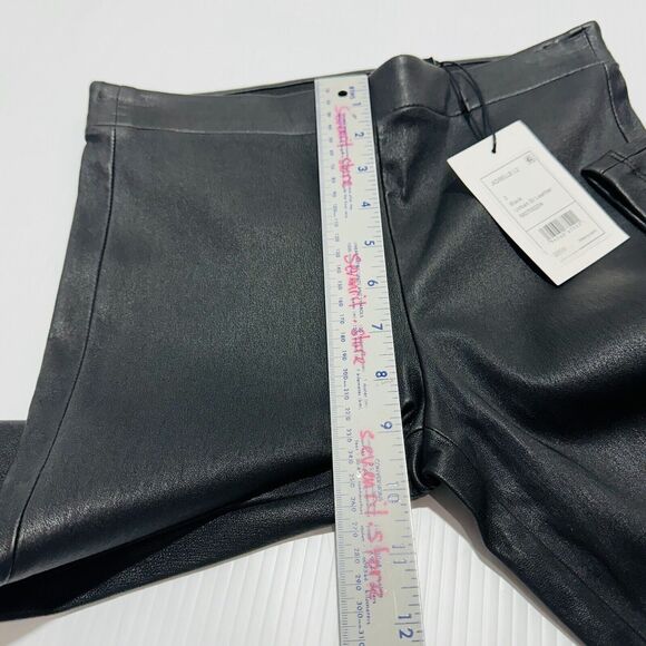 Theory Adbelle L2 Leggings Size 2 Black Leather Mid-Rise Skinny Leg NWT $995 - Picture 10 of 15
